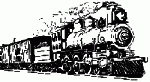 Freight loco with strng of cars